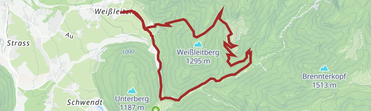 Route map: Schießlingalm